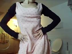 3 min - Housewife jerking bathroom