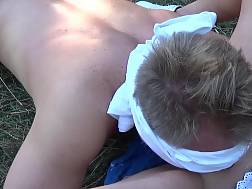 5 min - Squirting public park pussy