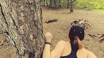 blowjob penetrate public woods