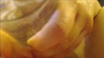 twat play squirts cum