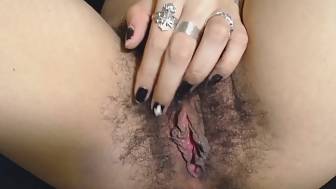 close fingering meaty unshaved