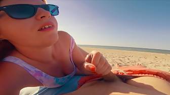 sperm glasses redhead public