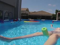 11 min - Pool giant tits
