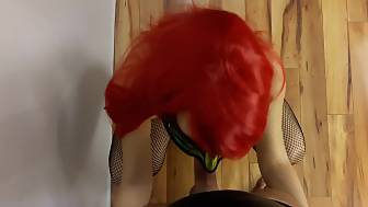 redhaired wife blowjob jizz