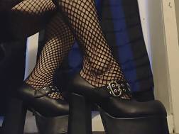 11 min - Goth shows black heels