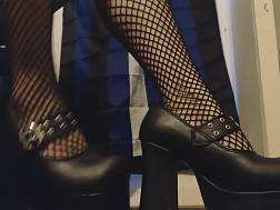 11 min - Goth shows black heels