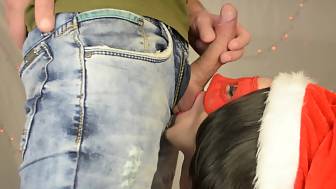 blowing nutsack dick swallow