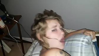 tattooed gags pecker butt