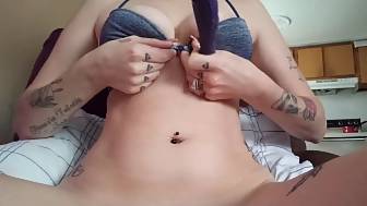 teen playing fucktoy play