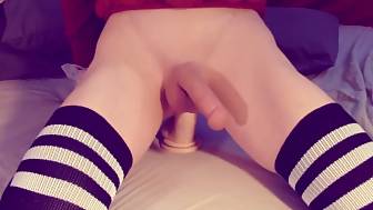 bouncing huge fucktoy cum