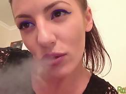 6 min - Smoking goddess slave