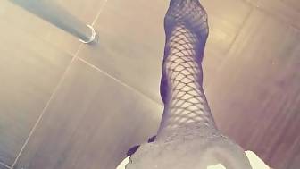 legs pantyhose feet closeup