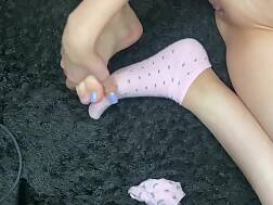 7 min - Socks shows toes wank