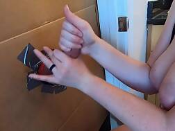 6 min - Gloryhole handjob