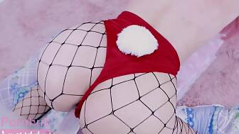 vagina teenager fishnets penetrated