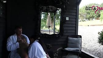sucks prick outdoor suck
