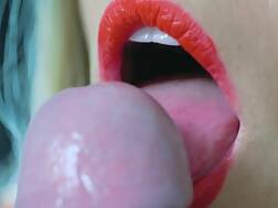 16 min - Tongue teasing suck