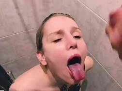 10 min - Shower young wet student