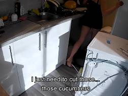 7 min - Wife seduces kitchen