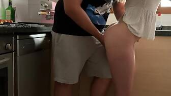 washing kitchen touch cunt