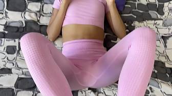 stepsister oil footjob sperm