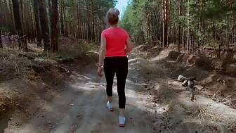 milf fitness forest undressing