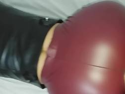 6 min - Huge jizz leather pants