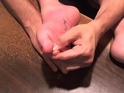7 min - Massaging small feet tiny