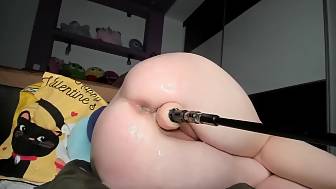 teen closeup deep bang