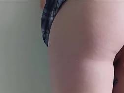 6 min - Schoolgirl pov backside spanking