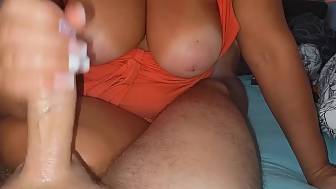 edging big cum oil