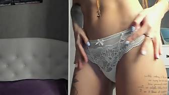 teasing show underwear sperm