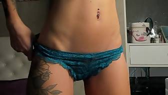 teasing show underwear sperm