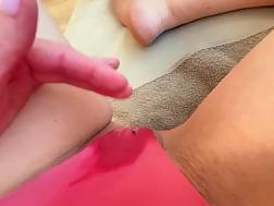 6 min - Dripping snatch panties sperm