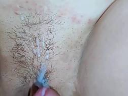 10 min - Fucking hairy vagina creampie