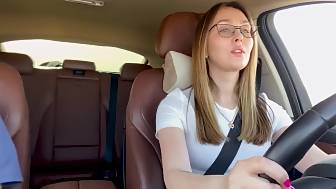 penetrated stepmom car driving