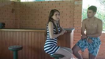 stepsister caught wanking