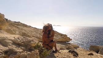 doggy banging outdoors