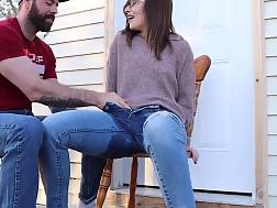 4 min - Squirting outside jeans watching