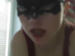 9 min - Masked anal cum throat