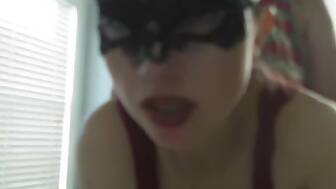 masked anal cum throat