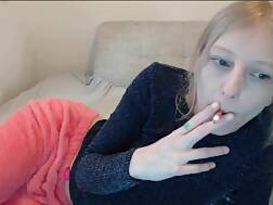 6 min - Smoking cigarette livechat