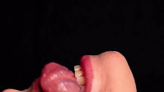 close tongue blow throat