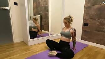 stepsister yoga fucked