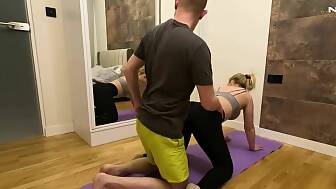 stepsister yoga fucked