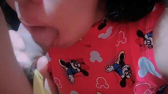 young stepdaughter oral old