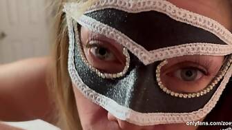 dark masked milf pov