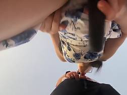 6 min - Vibro sucking pecker outdoors