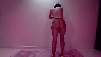 pantyhose rub spit asshole